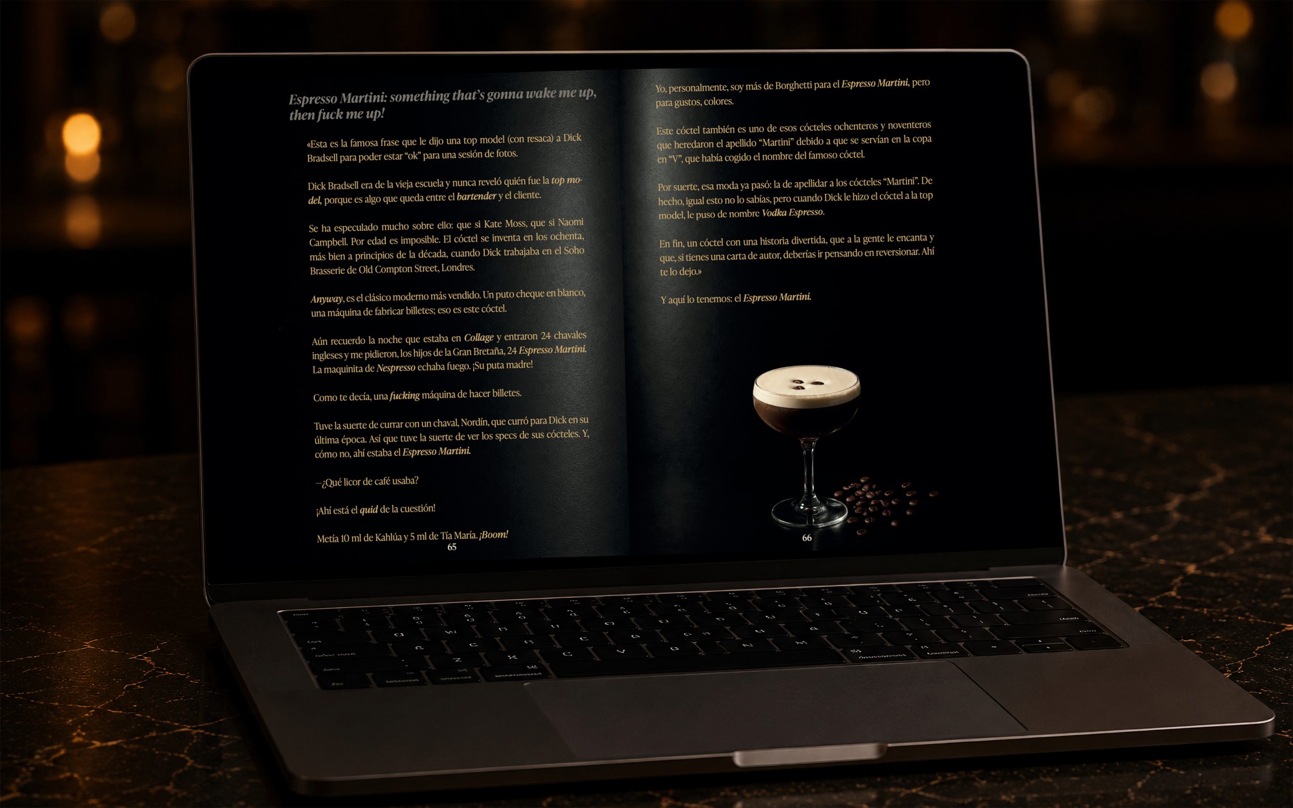 Mockup versión laptop